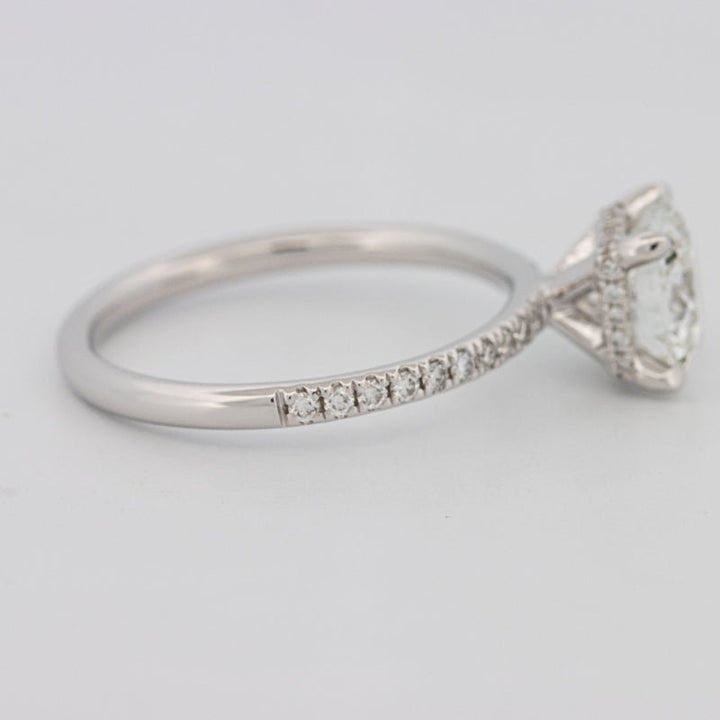 1.50 CT Under - Halo Brilliant Cut Pavé Solitaire (LG) - ZIZOV DIAMONDS