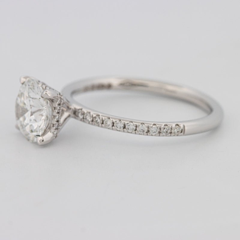 1.50 CT Under - Halo Brilliant Cut Pavé Solitaire (LG) - ZIZOV DIAMONDS