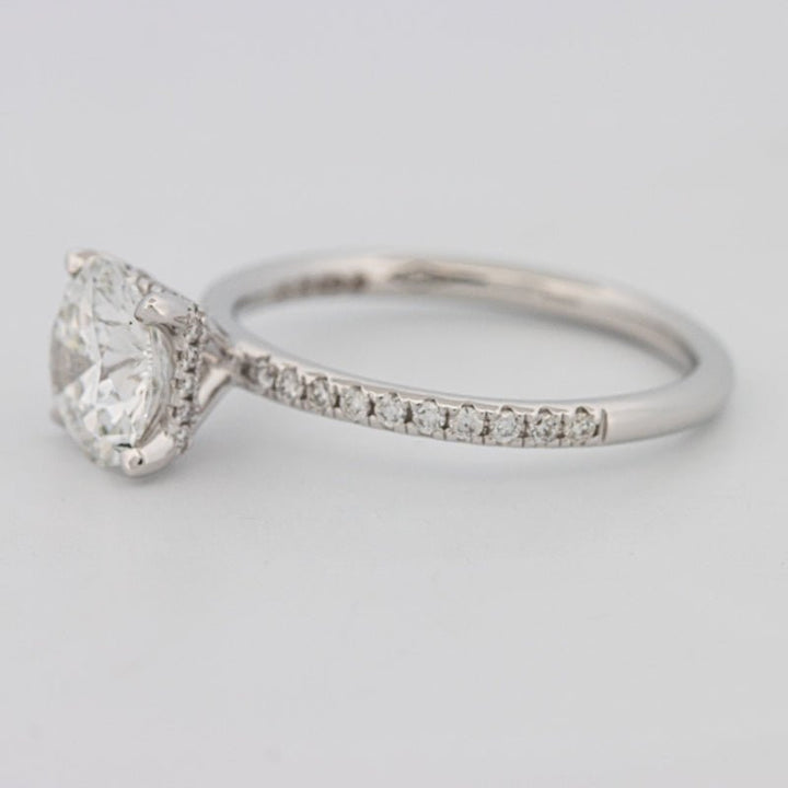 1.50 CT Under - Halo Brilliant Cut Pavé Solitaire (LG) - ZIZOV DIAMONDS