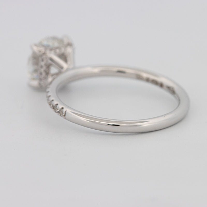 1.50 CT Under - Halo Brilliant Cut Pavé Solitaire (LG) - ZIZOV DIAMONDS