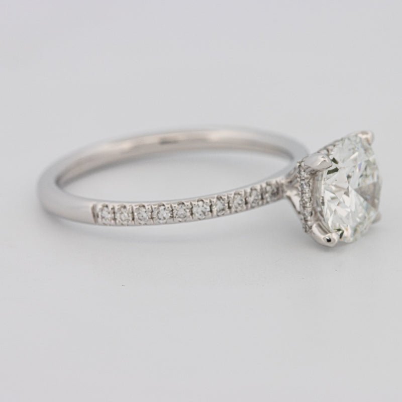 1.50 CT Under - Halo Brilliant Cut Pavé Solitaire (LG) - ZIZOV DIAMONDS