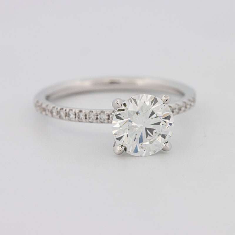 1.50 CT Under - Halo Brilliant Cut Pavé Solitaire (LG) - ZIZOV DIAMONDS