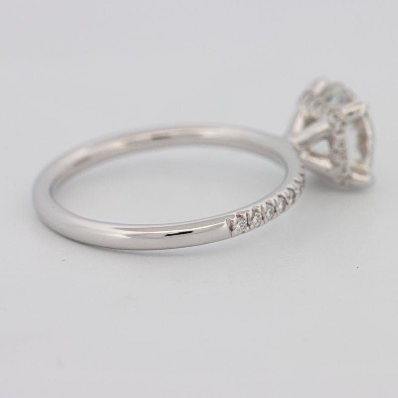 1.50 CT Under - Halo Brilliant Cut Pavé Solitaire (LG) - ZIZOV DIAMONDS