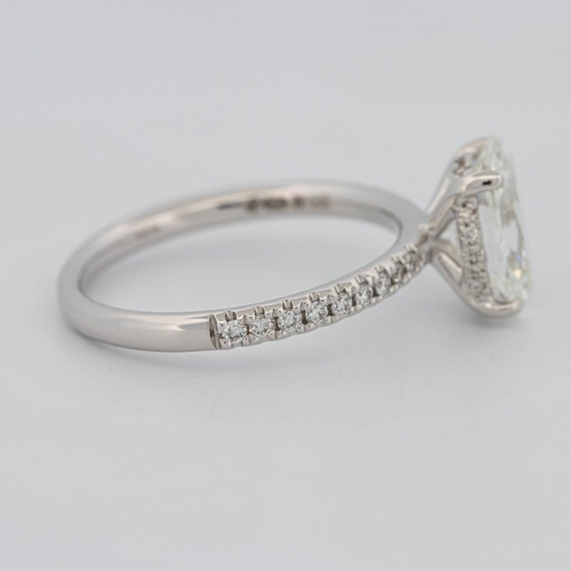 1.50 CT Under - Halo Oval Cut Pavé Solitaire (LG) - ZIZOV DIAMONDS