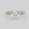 1.50 CT Under - Halo Oval Cut Pavé Solitaire (LG) - ZIZOV DIAMONDS