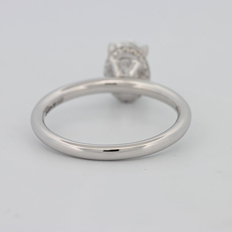 1.50 CT Under - Halo Oval Cut Solitaire - ZIZOV DIAMONDS