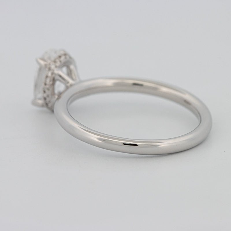 1.50 CT Under - Halo Oval Cut Solitaire - ZIZOV DIAMONDS