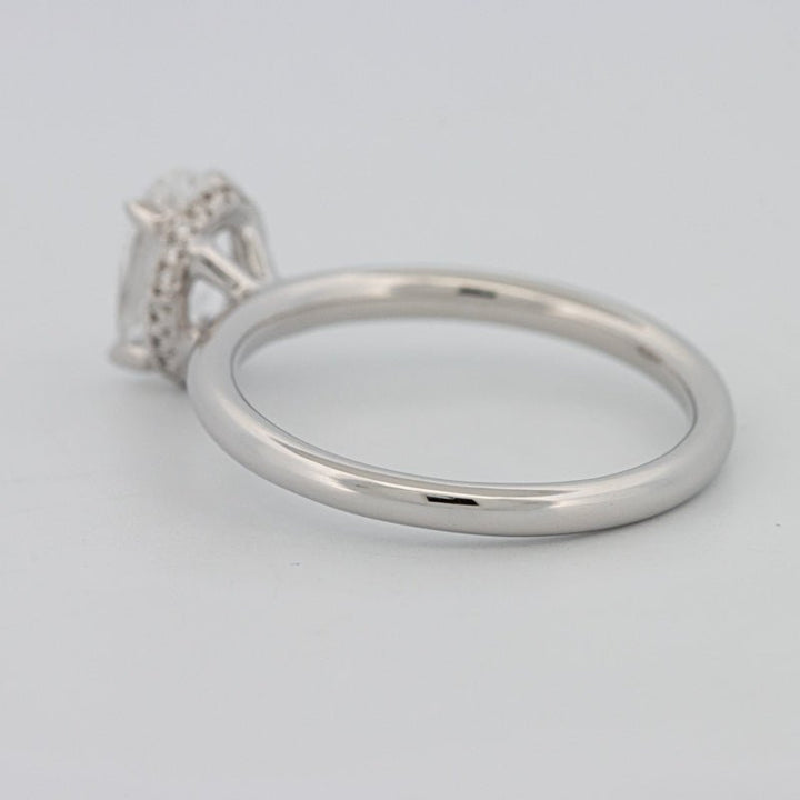 1.50 CT Under - Halo Oval Cut Solitaire - ZIZOV DIAMONDS