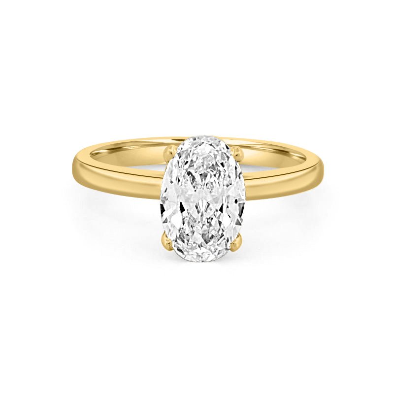 1.50 CT Under - Halo Oval Cut Solitaire - ZIZOV DIAMONDS