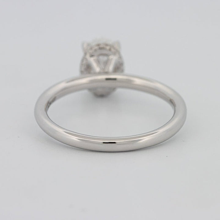 1.50 CT Under - Halo Oval Cut Solitaire - ZIZOV DIAMONDS