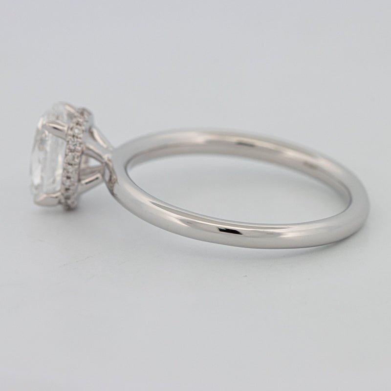 1.50 CT Under - Halo Oval Cut Solitaire - ZIZOV DIAMONDS