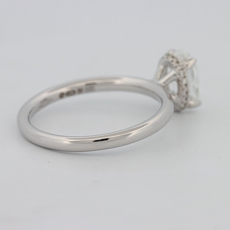 1.50 CT Under - Halo Oval Cut Solitaire - ZIZOV DIAMONDS