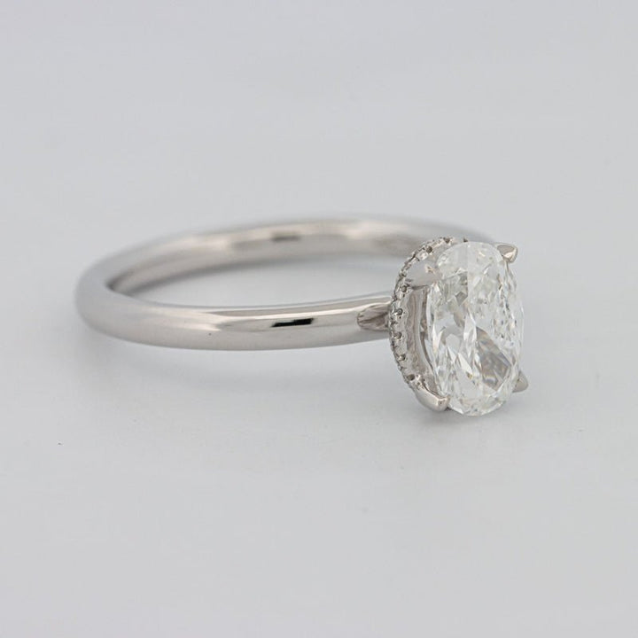 1.50 CT Under - Halo Oval Cut Solitaire - ZIZOV DIAMONDS