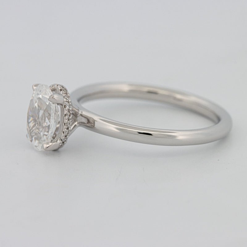 1.50 CT Under - Halo Oval Cut Solitaire - ZIZOV DIAMONDS