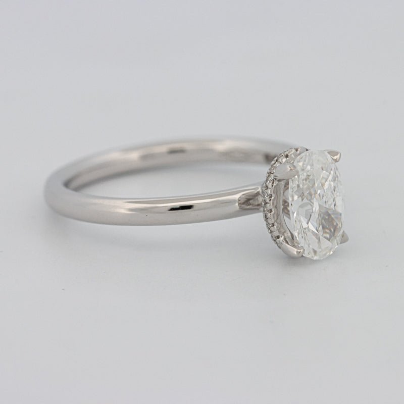 1.50 CT Under - Halo Oval Cut Solitaire - ZIZOV DIAMONDS