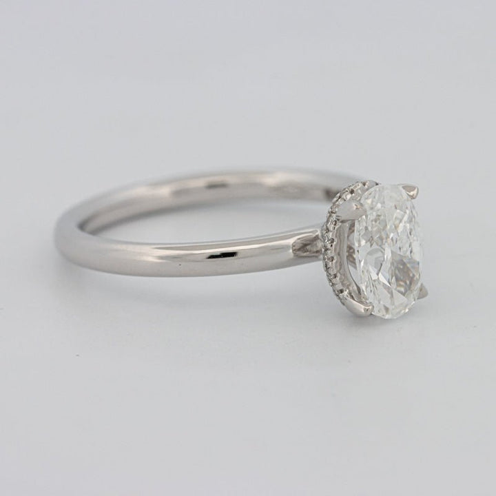 1.50 CT Under - Halo Oval Cut Solitaire - ZIZOV DIAMONDS