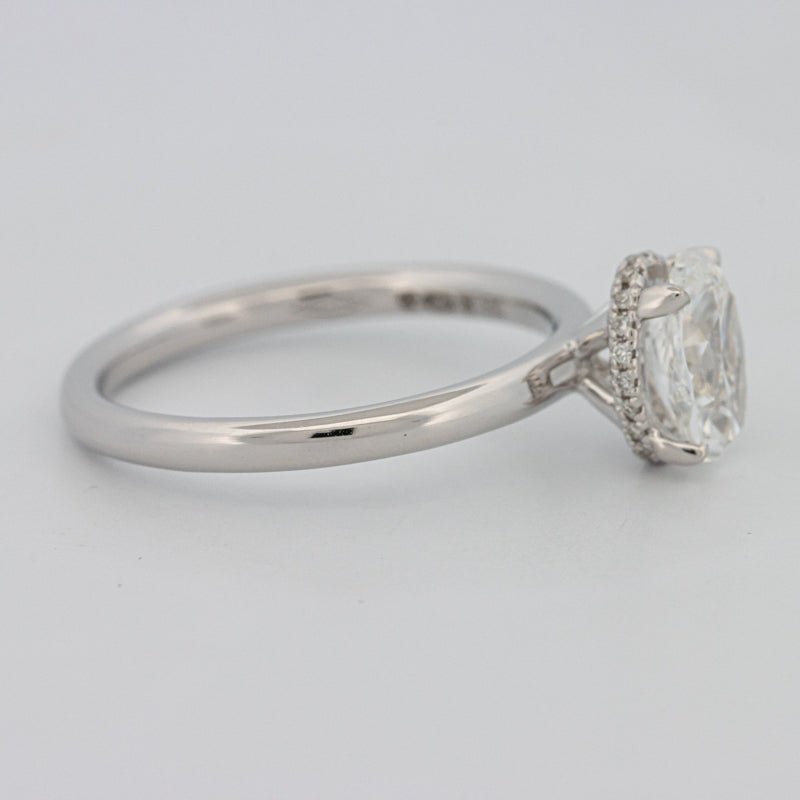 1.50 CT Under - Halo Oval Cut Solitaire - ZIZOV DIAMONDS