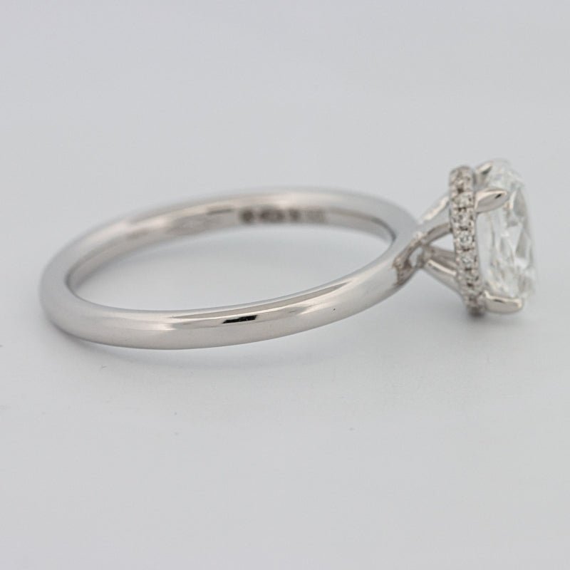 1.50 CT Under - Halo Oval Cut Solitaire - ZIZOV DIAMONDS