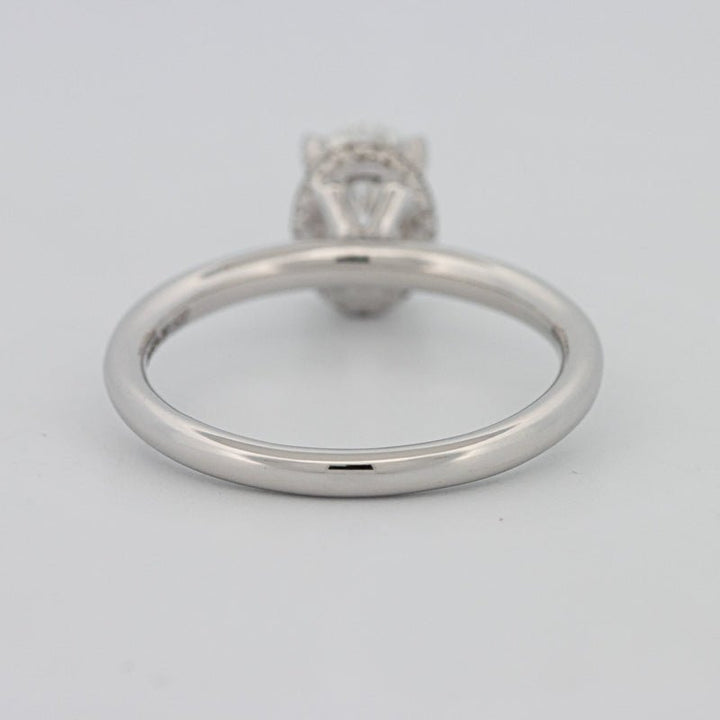 1.50 CT Under - Halo Oval Cut Solitaire - ZIZOV DIAMONDS