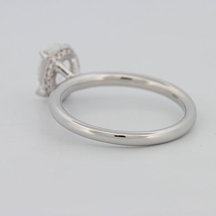 1.50 CT Under - Halo Oval Cut Solitaire - ZIZOV DIAMONDS