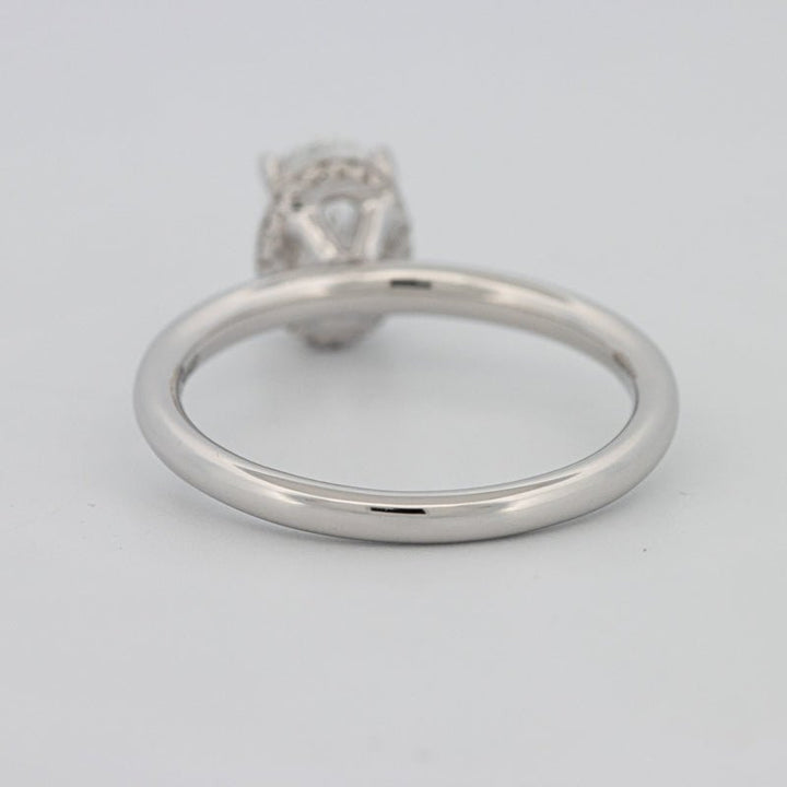 1.50 CT Under - Halo Oval Cut Solitaire - ZIZOV DIAMONDS