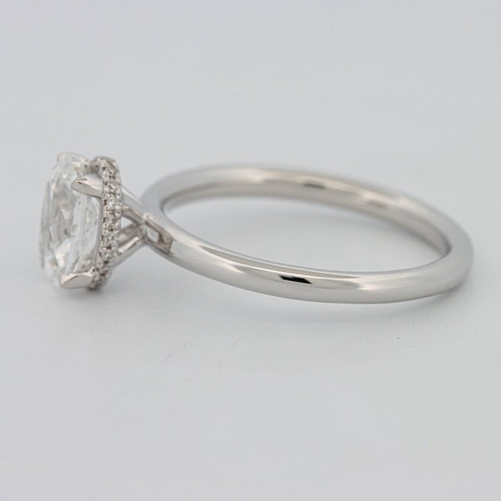 1.50 CT Under - Halo Oval Cut Solitaire - ZIZOV DIAMONDS