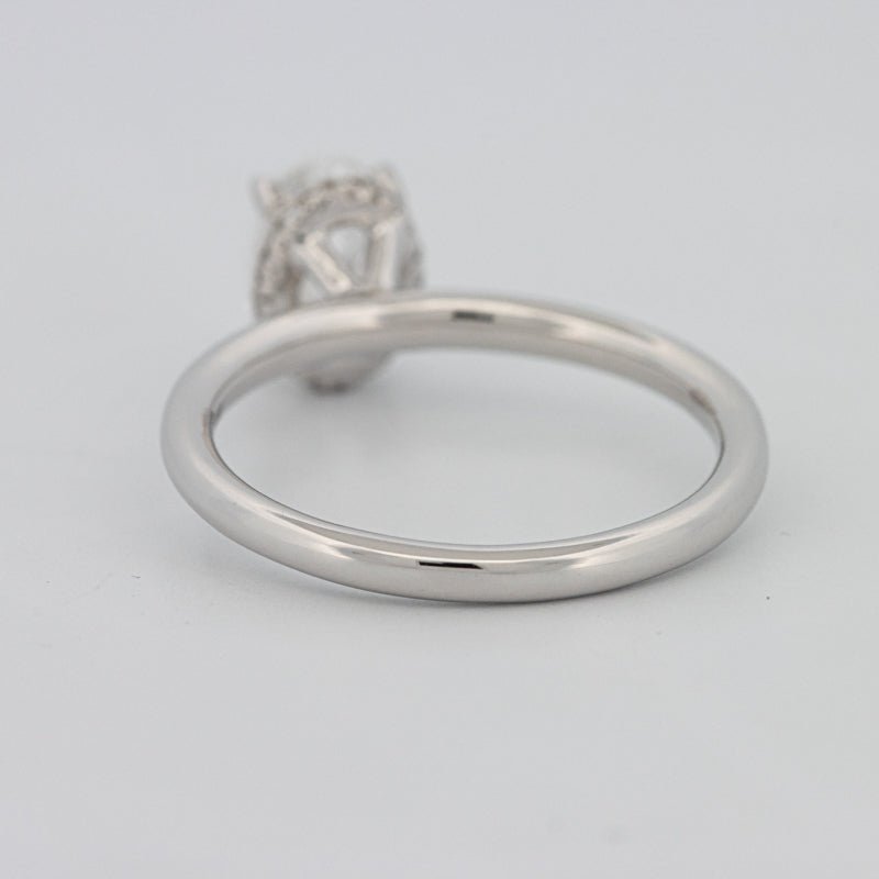 1.50 CT Under - Halo Oval Cut Solitaire - ZIZOV DIAMONDS