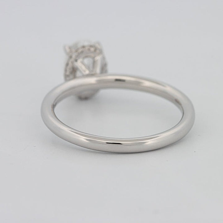 1.50 CT Under - Halo Oval Cut Solitaire - ZIZOV DIAMONDS