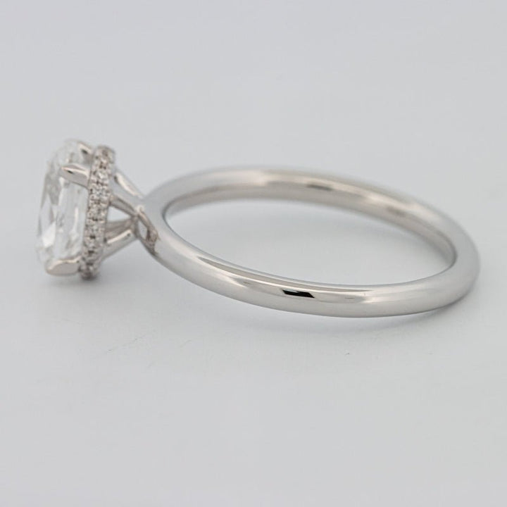 1.50 CT Under - Halo Oval Cut Solitaire - ZIZOV DIAMONDS