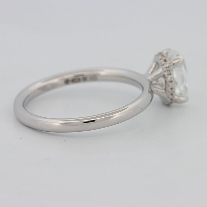 1.50 CT Under - Halo Oval Cut Solitaire - ZIZOV DIAMONDS