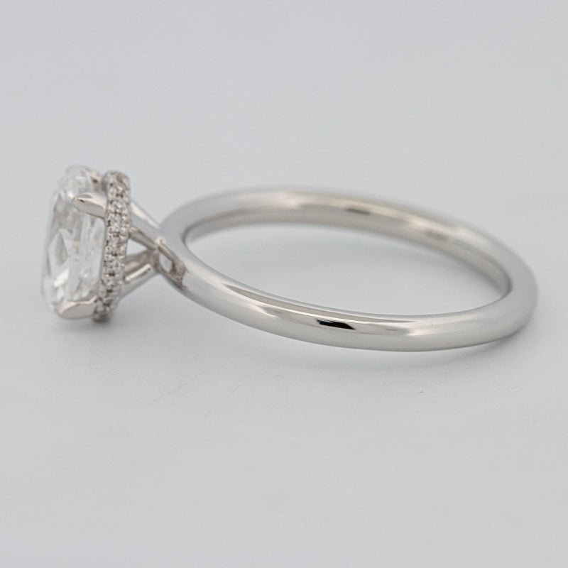1.50 CT Under - Halo Oval Cut Solitaire - ZIZOV DIAMONDS
