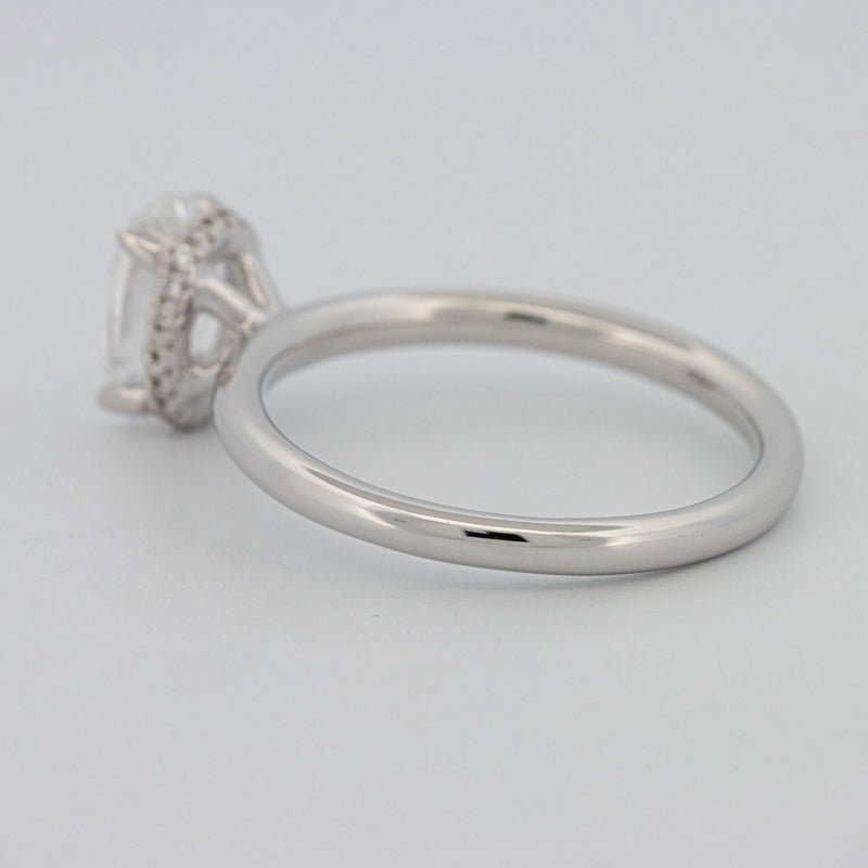 1.50 CT Under - Halo Oval Cut Solitaire - ZIZOV DIAMONDS