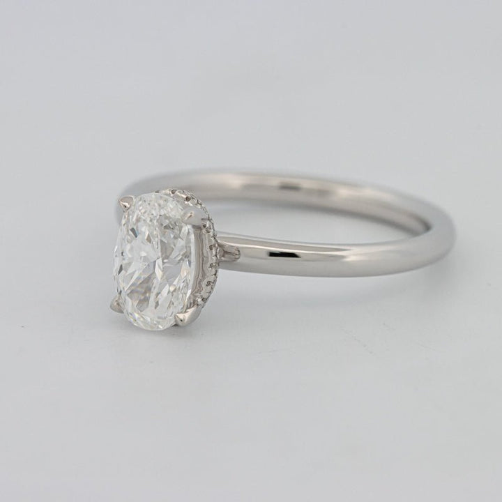 1.50 CT Under - Halo Oval Cut Solitaire - ZIZOV DIAMONDS