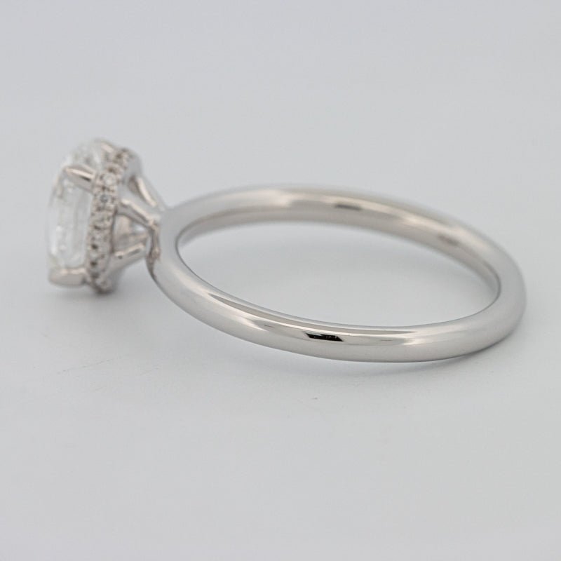 1.50 CT Under - Halo Oval Cut Solitaire - ZIZOV DIAMONDS