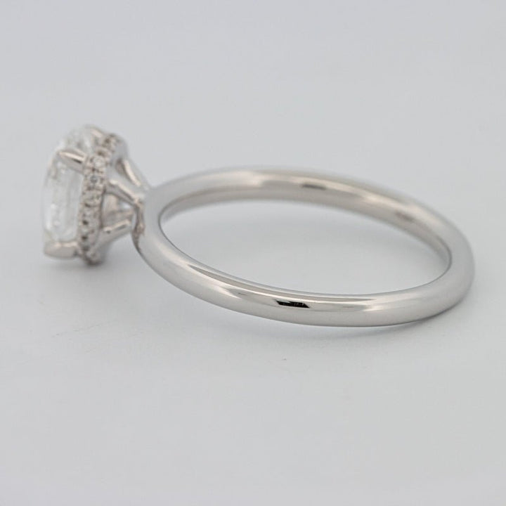 1.50 CT Under - Halo Oval Cut Solitaire - ZIZOV DIAMONDS