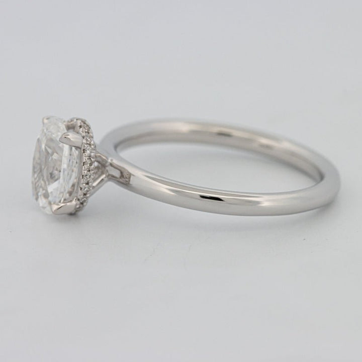 1.50 CT Under - Halo Oval Cut Solitaire - ZIZOV DIAMONDS