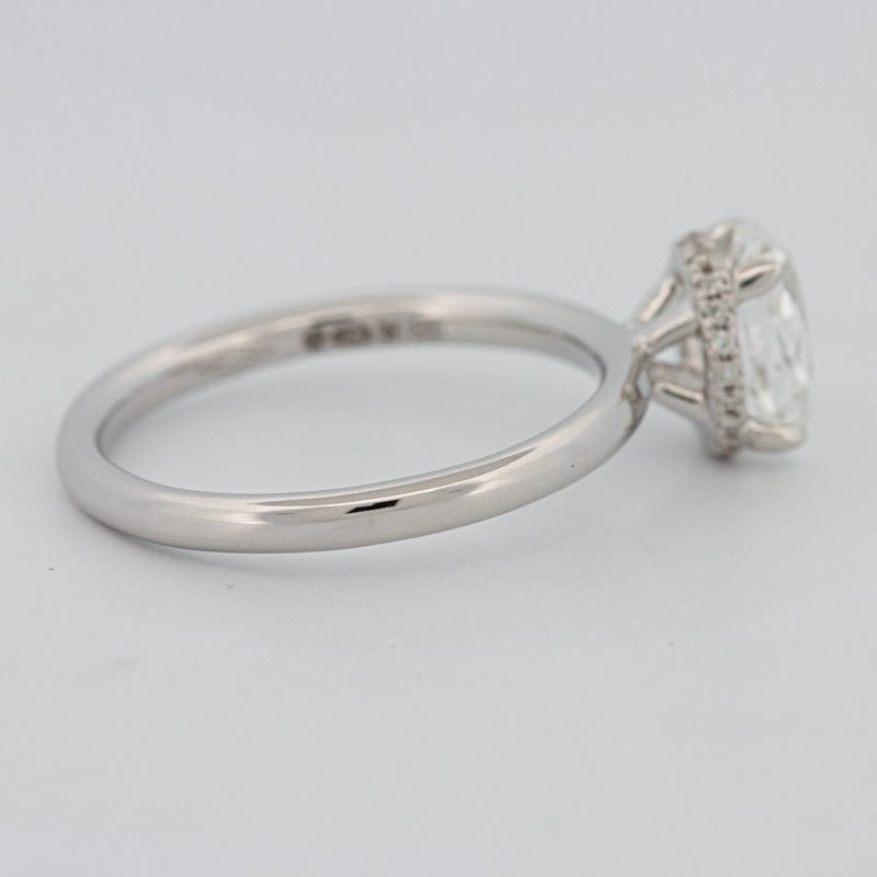 1.50 CT Under - Halo Oval Cut Solitaire - ZIZOV DIAMONDS