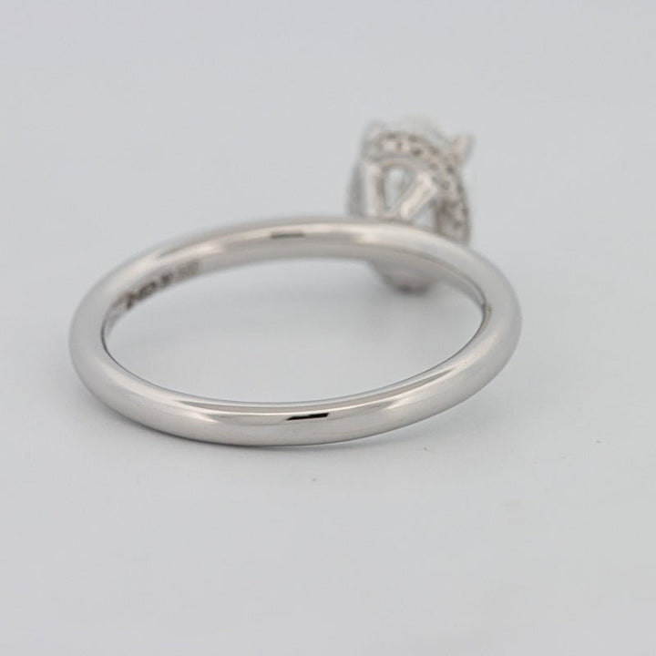 1.50 CT Under - Halo Oval Cut Solitaire - ZIZOV DIAMONDS