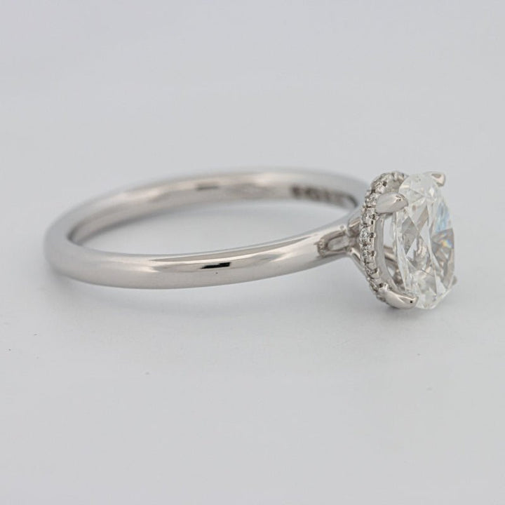 1.50 CT Under - Halo Oval Cut Solitaire - ZIZOV DIAMONDS