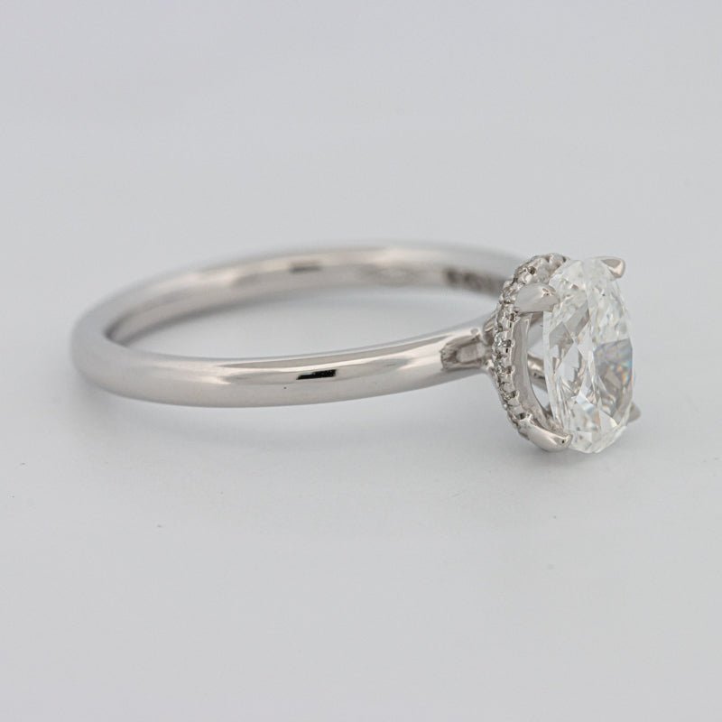 1.50 CT Under - Halo Oval Cut Solitaire - ZIZOV DIAMONDS