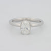 1.50 CT Under - Halo Oval Cut Solitaire - ZIZOV DIAMONDS