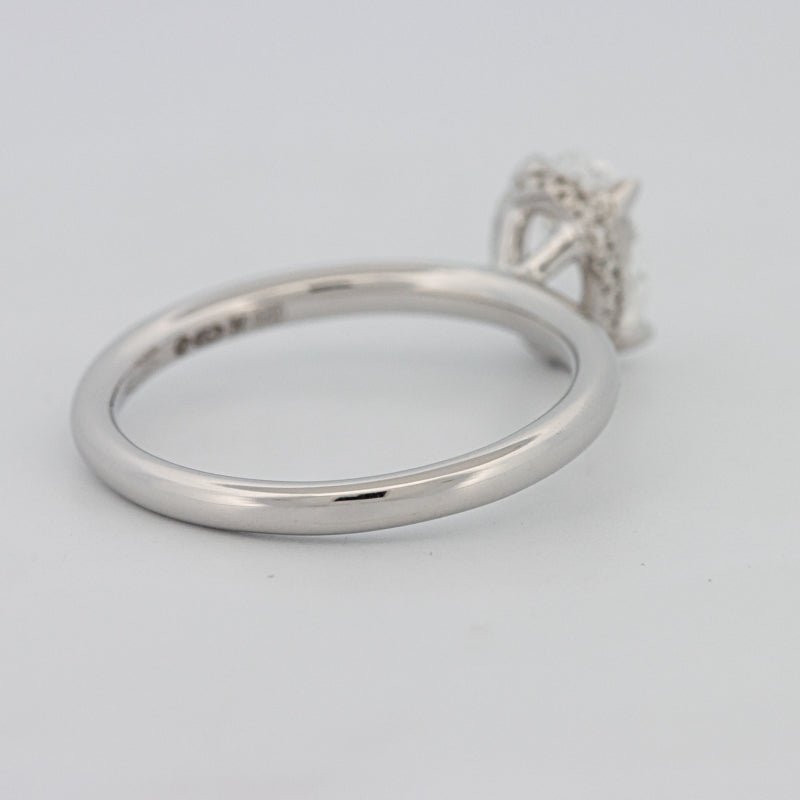 1.50 CT Under - Halo Oval Cut Solitaire - ZIZOV DIAMONDS