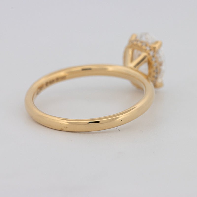 1.50 CT Under - Halo Oval Cut Solitaire (LG) - ZIZOV DIAMONDS