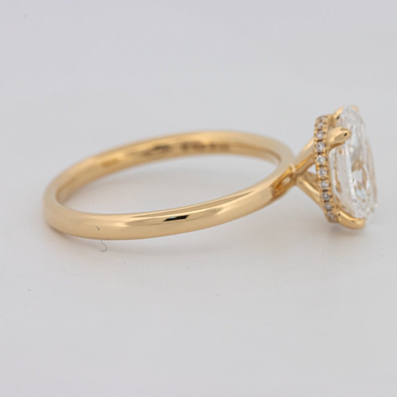 1.50 CT Under - Halo Oval Cut Solitaire (LG) - ZIZOV DIAMONDS