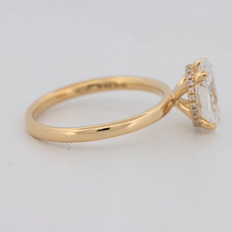 1.50 CT Under - Halo Oval Cut Solitaire (LG) - ZIZOV DIAMONDS