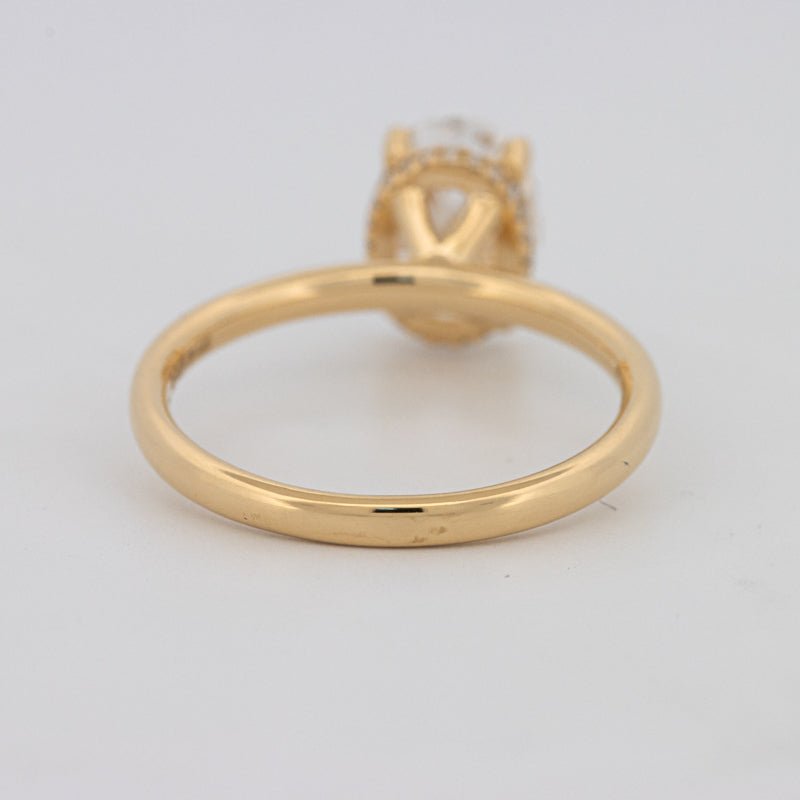 1.50 CT Under - Halo Oval Cut Solitaire (LG) - ZIZOV DIAMONDS