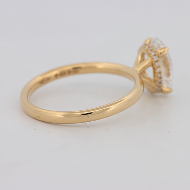 1.50 CT Under - Halo Oval Cut Solitaire (LG) - ZIZOV DIAMONDS