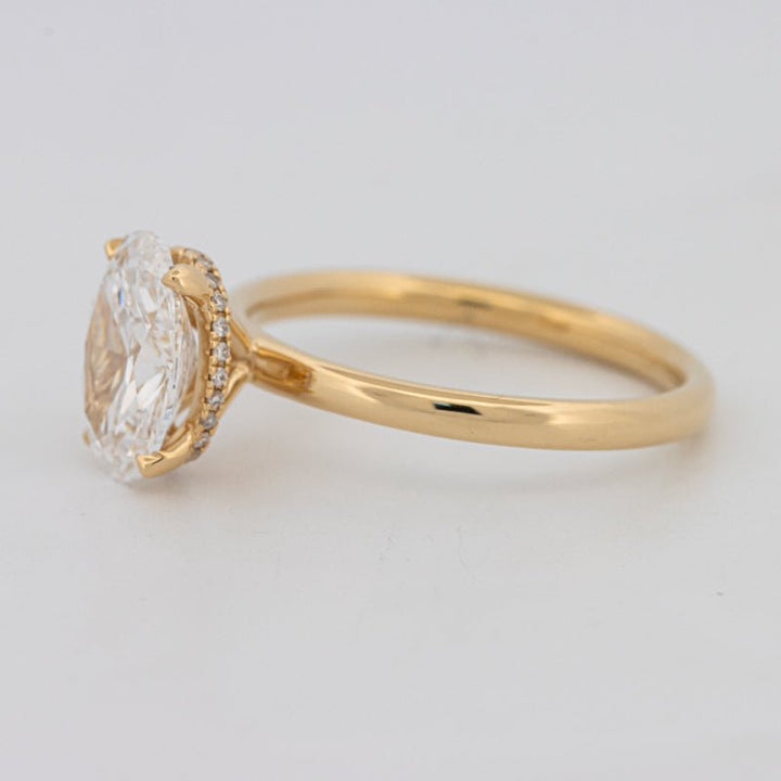 1.50 CT Under - Halo Oval Cut Solitaire (LG) - ZIZOV DIAMONDS