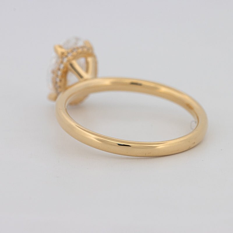 1.50 CT Under - Halo Oval Cut Solitaire (LG) - ZIZOV DIAMONDS