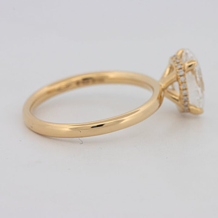 1.50 CT Under - Halo Oval Cut Solitaire (LG) - ZIZOV DIAMONDS